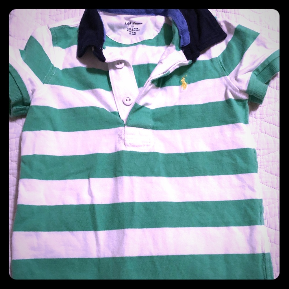 Ralph Lauren polo onesie 18M